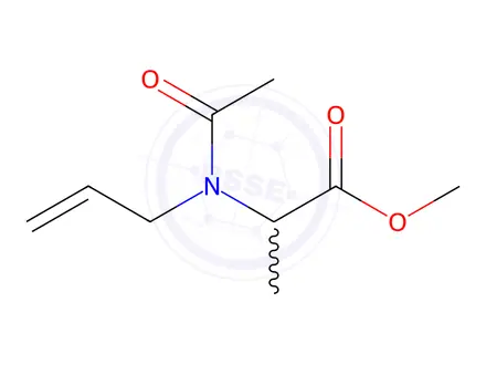 Chemical structure of Alanine, N-acetyl-N-2-propenyl-, methyl ester (9CI)