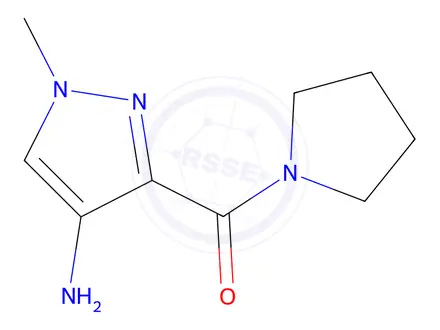 Chemical structure of (4-Amino-1-methyl-1h-pyrazol-3-yl)(pyrrolidin-1-yl)methanone