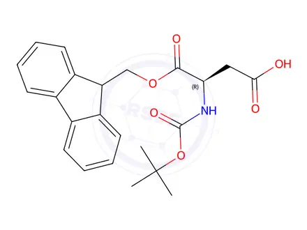 Chemical structure of Boc-D-Asp-OFm