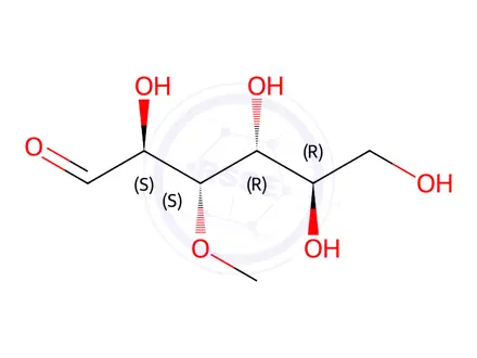 Chemical structure of 3-O-methyl-D-mannose