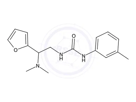 Chemical structure of 1-(2-(Dimethylamino)-2-(furan-2-yl)ethyl)-3-(m-tolyl)urea