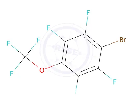 Chemical structure of 1-Bromo-2,3,5,6-tetrafluoro-4-(trifluoromethoxy)benzene