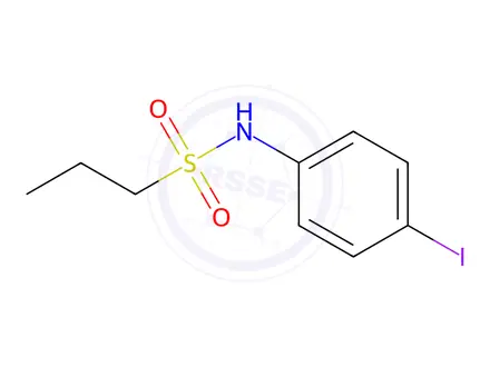 Chemical structure of N-(4-iodophenyl)propane-1-sulfonamide