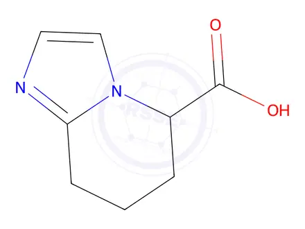 Chemical structure of (+)-5,6,7,8-Tetrahydroimidazo[1,2-a]pyridine-5-carboxylic acid