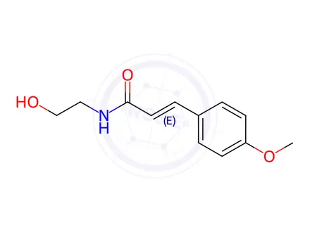 Chemical structure of N-(2-Hydroxyethyl)-3-(4-methoxyphenyl)propenamide