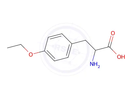 Chemical structure of 2-amino-3-(4-ethoxyphenyl)propanoic acid