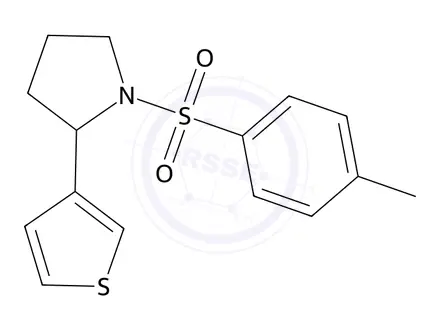 Chemical structure of 2-(Thiophen-3-yl)-1-tosylpyrrolidine