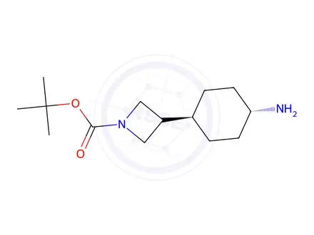 Chemical structure of tert-Butyl 3-((1R,4R)-4-aminocyclohexyl)azetidine-1-carboxylate