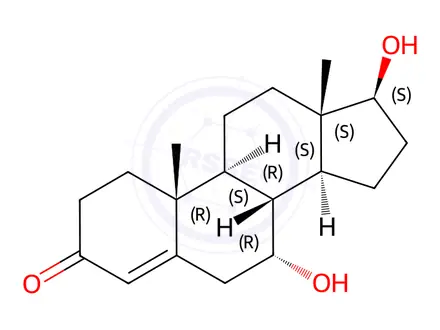 Chemical structure of 7-α-Hydroxy Testosterone