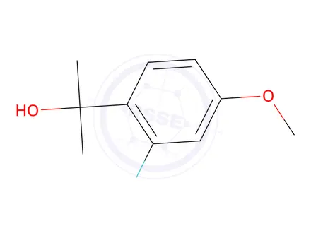 Chemical structure of 2-(2-Fluoro-4-methoxyphenyl)propan-2-ol