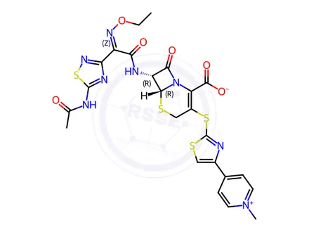 Chemical structure of Ceftaroline Impurity 4