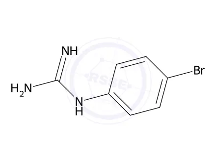Chemical structure of 1-(4-Bromophenyl)guanidine