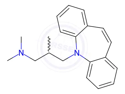 Chemical structure of Trimipramine Impurity 3 (Trimipramine EP Impurity C)