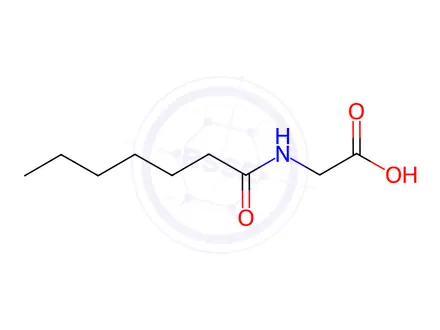 Chemical structure of 2-Heptanamidoacetic Acid