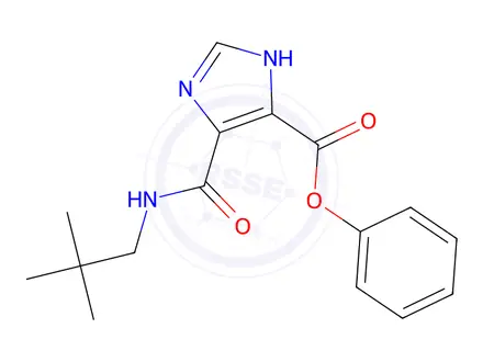 Chemical structure of Phenyl 4-{[(2,2-dimethylpropyl)amino]carbonyl}-1H-imidazole-5-carboxylate