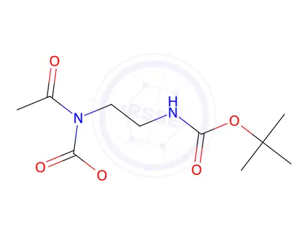 Chemical structure of Tert-Butyl (2-N-Boc-2-Acetamidoethyl)Carbamate