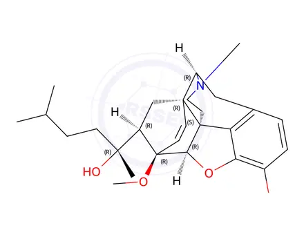 Chemical structure of RX 140M