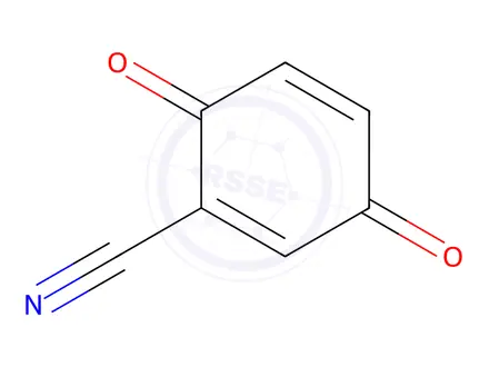 Chemical structure of 2-Cyano-1,4-benzoquinone