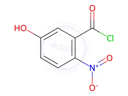 Chemical structure of 5-Hydroxy-2-nitrobenzoyl chloride