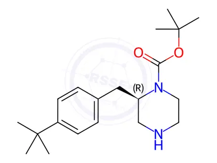 Chemical structure of tert-Butyl (R)-2-(4-(tert-butyl)benzyl)piperazine-1-carboxylate