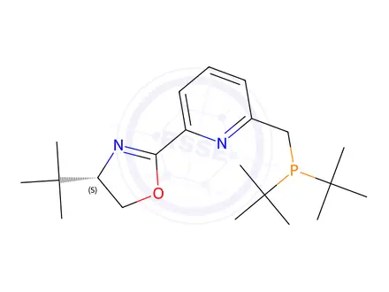 Chemical structure of (S)-4-(tert-butyl)-2-(6-((di-tert-butylphosphanyl)methyl)pyridin-2-yl)-4,5-dihydrooxazole