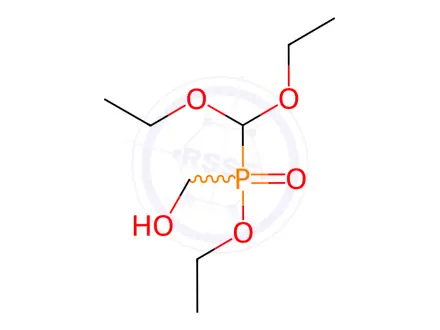 Chemical structure of ethyl diethoxymethyl(hydroxymethyl)phosphinate