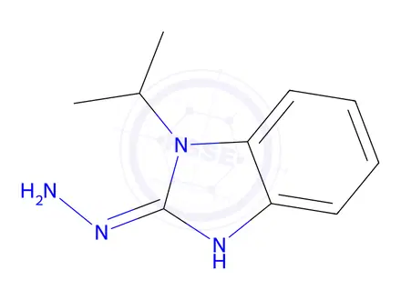 Chemical structure of 2-Hydrazino-1-isopropyl-1H-benzimidazole dihydrochloride