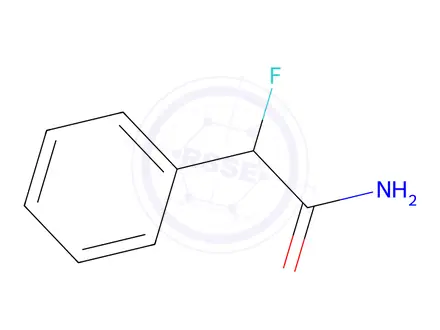 Chemical structure of Benzeneacetamide,-alpha--fluoro-