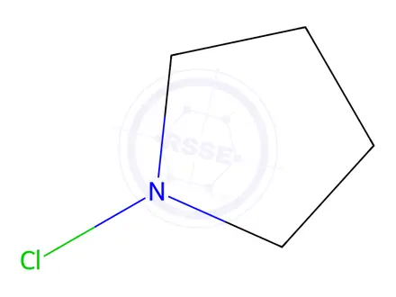 Chemical structure of Pyrrolidine, 1-chloro-
