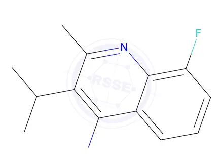 Chemical structure of 8-Fluoro-3-isopropyl-2-methylquinolin-4-amine