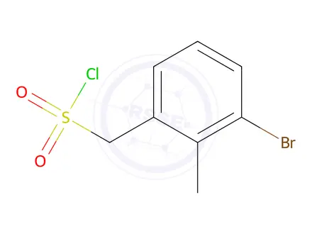 Chemical structure of (3-Bromo-2-methylphenyl)methanesulfonyl chloride