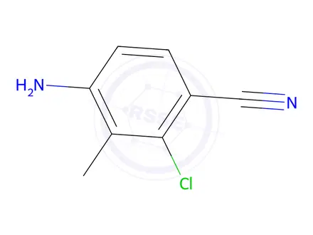 Chemical structure of 4-Amino-2-chloro-3-methylbenzonitrile