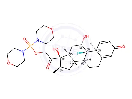 Chemical structure of Dexamethasone 23-Dimorpholinophosphinate