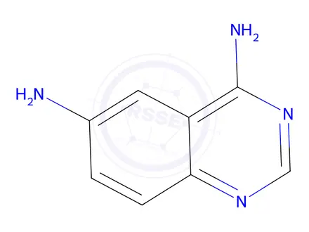 Chemical structure of 4,6-Diaminoquinazoline