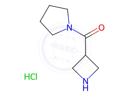 Chemical structure of azetidin-3-yl(pyrrolidin-1-yl)methanone hydrochloride