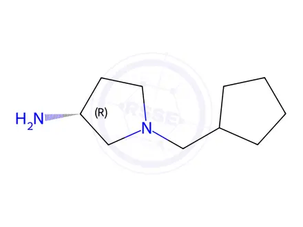 Chemical structure of (R)-1-(Cyclopentylmethyl)pyrrolidin-3-amine dihydrochloride