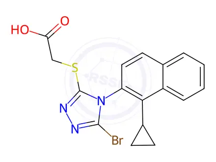 Chemical structure of Lesinurad Impurity 49
