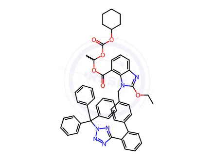 Chemical structure of N-Trityl Candesartan Cilexetil