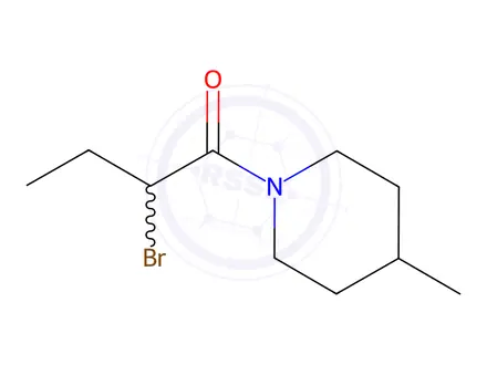 Chemical structure of 1-(2-Bromobutanoyl)-4-methylpiperidine