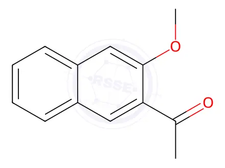 Chemical structure of 2-Acetyl-3-methoxynaphthalene