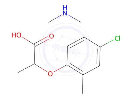 Chemical structure of dimethylammonium (±)-2-(4-chloro-2-methylphenoxy)propionate