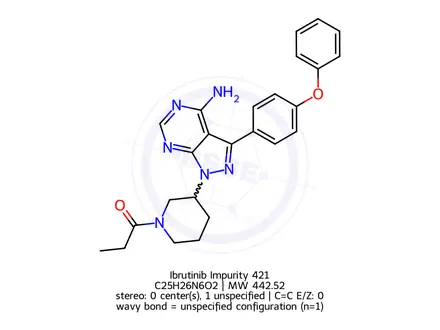 Chemical structure of Ibrutinib Impurity 421