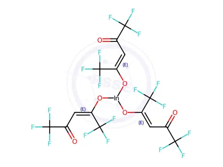 Chemical structure of INDIUM HEXAFLUOROPENTANEDIONATE