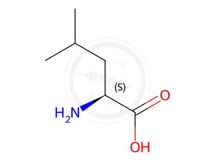 Chemical structure of L-Leucine