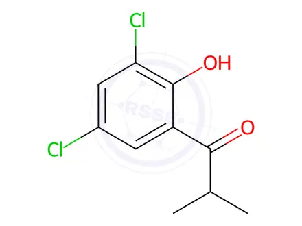 Chemical structure of 1-(3,5-Dichloro-2-hydroxyphenyl)-2-methylpropan-1-one