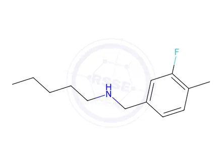 Chemical structure of n-(3-Fluoro-4-methylbenzyl)pentan-1-amine