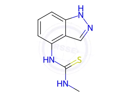 Chemical structure of 1-(1H-indazol-4-yl)-3-methylthiourea