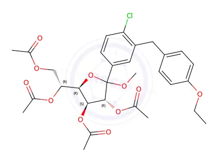 Chemical structure of Dapagliflozin Impurity 196