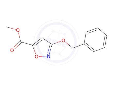 Chemical structure of Methyl 3-(benzyloxy)isoxazole-5-carboxylate