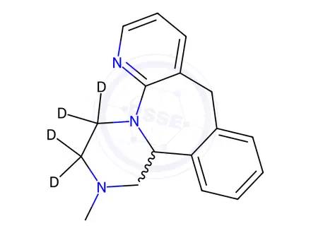 Chemical structure of Mirtazapine-d4